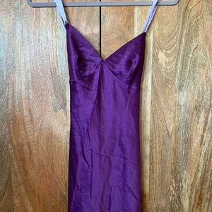 Victoria's Secret Satin Crossback Chemice Purple Slip Size S